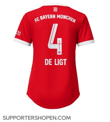 Bayern Munich Matthijs de Ligt #4 Hemma Matchtröja Dam 2022-23 Kortärmad
